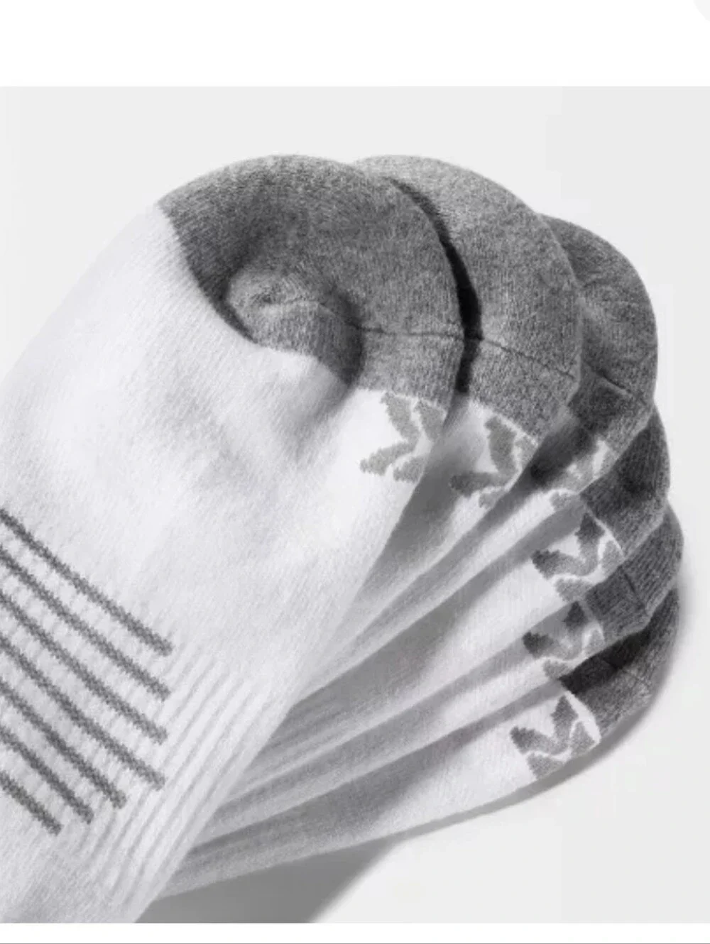 2 - 6-Pack Men's Low-Cut Performance Socks - Extended Sizes 12-15